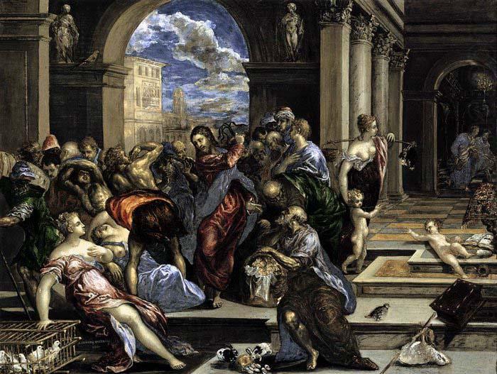 El Greco The Purification of the Temple china oil painting image